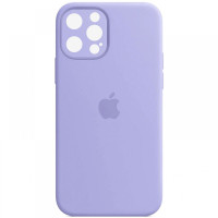 Накладка (з мікрофіброю) Silicon Case Full Camera для iPhone 13 Pro (6.1)- бузковий