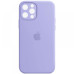 Накладка (з мікрофіброю) Silicon Case Full Camera для iPhone 13 Pro (6.1)- бузковий