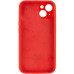 Накладка (з мікрофіброю) Silicon Case Full Camera для iPhone 13 Pro (6.1)- червоний