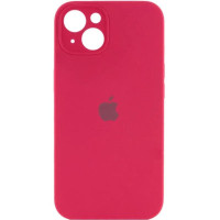 Накладка (з мікрофіброю) Silicon Case Full Camera для iPhone 13 Pro (6.1)- червона троянда