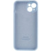 Накладка (з мікрофіброю) Silicon Case Full Camera для iPhone 13 Pro (6.1)- солодкий синій