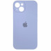 Накладка (з мікрофіброю) Silicon Case Full Camera для iPhone 13 (6.1)- солодкий синій