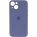 Накладка (з мікрофіброю) Silicon Case Full Camera для iPhone 12 Pro (6.1)- сіра лаванда