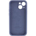 Накладка (з мікрофіброю) Silicon Case Full Camera для iPhone 12 Pro (6.1)- сіра лаванда