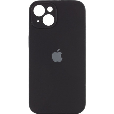 Накладка (з мікрофіброю) Silicon Case Full Camera для iPhone 13 mini (5.4)- чорний