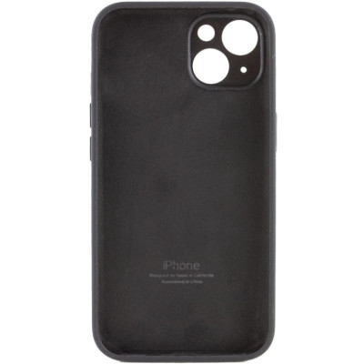 Накладка (з мікрофіброю) Silicon Case Full Camera для iPhone 13 mini (5.4)- чорний