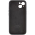 Накладка (з мікрофіброю) Silicon Case Full Camera для iPhone 13 mini (5.4)- чорний
