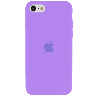 Накладка (з мікрофіброю) Silk Original Full Cover для iPhone 7 Plus/8 Plus- бузковий
