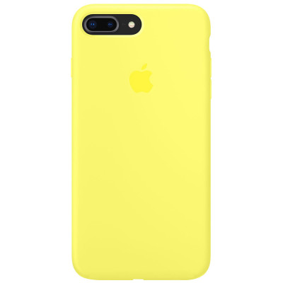 Накладка (з мікрофіброю) Silk Original Full Cover для iPhone 7 Plus/8 Plus- жовтий