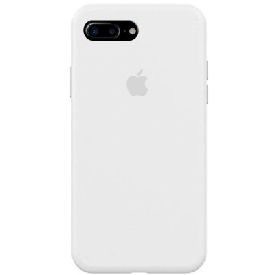 Накладка (з мікрофіброю) Silk Original Full Cover для iPhone 7 Plus/8 Plus- білий