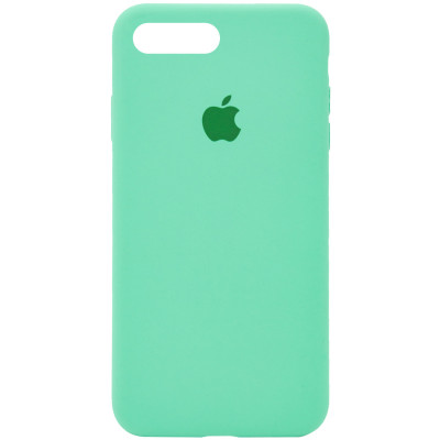 Накладка (з мікрофіброю) Silk Original Full Cover для iPhone 7 Plus/8 Plus- м`ятний