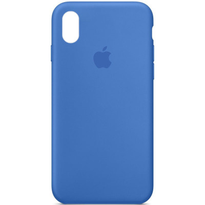 Накладка (з мікрофіброю) Silk Original Full Cover для iPhone XR- морський синій