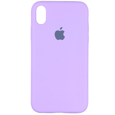 Накладка (з мікрофіброю) Silk Original Full Cover для iPhone X / XS- лавандовий
