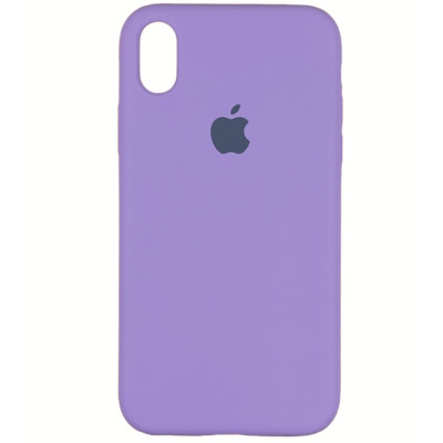 Накладка (з мікрофіброю) Silk Original Full Cover для iPhone X / XS- ліловий