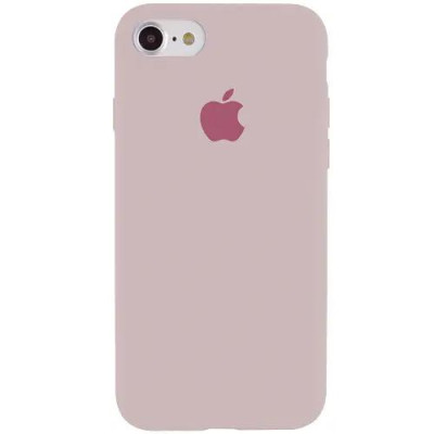 Накладка (з мікрофіброю) Silk Original Full Cover для iPhone 6/6S- пастельний рожевий