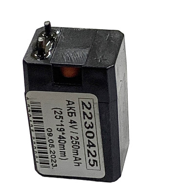 Акумулятор 4V / 250mAh для фонаря (25*19*40mm) Акумулятор 4V / 250mAh для фонаря (25*19*40mm)