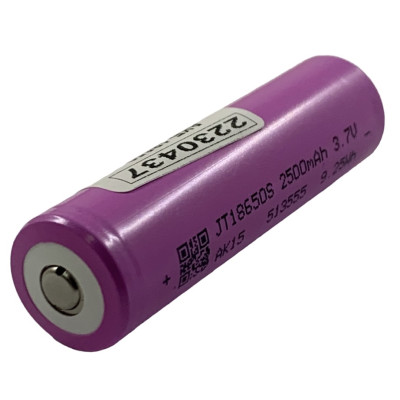 Акумулятор JT18650 3.7V 2500mAh + contact Акумулятор JT18650 3.7V 2500mAh + contact
