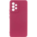 Накладка (з мікрофіброю) Silicone Cover Lakshmi Full Camera для Samsung A73 5G- марсала