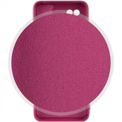 Накладка (з мікрофіброю) Silicone Cover Lakshmi Full Camera для Samsung A73 5G- марсала