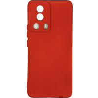 Накладка (з мікрофіброю) Silicone Cover Lakshmi Full Camera для Xiaomi 13 Lite- червоний