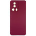 Накладка (з мікрофіброю) Silicone Cover Lakshmi Full Camera для Xiaomi 13 Lite- марсала
