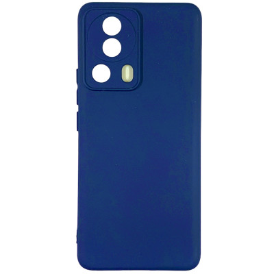 Накладка (з мікрофіброю) Silicone Cover Lakshmi Full Camera для Xiaomi 13 Lite- темно-синій