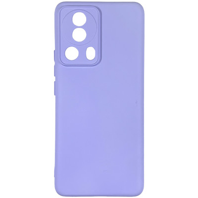 Накладка (з мікрофіброю) Silicone Cover Lakshmi Full Camera для Xiaomi 13 Lite- бузковий