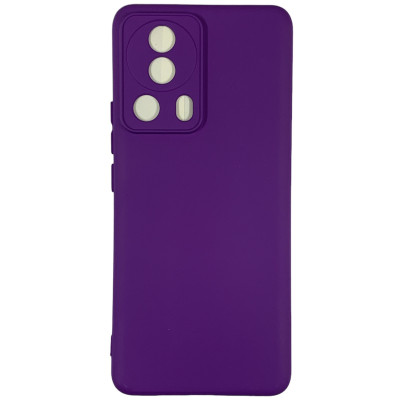 Накладка (з мікрофіброю) Silicone Cover Lakshmi Full Camera для Xiaomi 13 Lite- фіолетовий