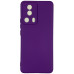Накладка (з мікрофіброю) Silicone Cover Lakshmi Full Camera для Xiaomi 13 Lite- фіолетовий