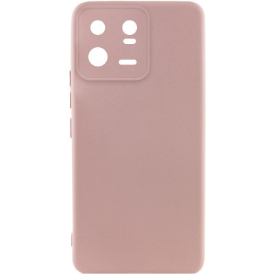 Накладка (з мікрофіброю) Silicone Cover Lakshmi Full Camera для Xiaomi 13 Pro- рожевий пісок