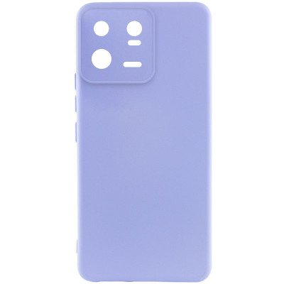 Накладка (з мікрофіброю) Silicone Cover Lakshmi Full Camera для Xiaomi 13 Pro- бузковий