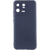 Накладка (з мікрофіброю) Silicone Cover Lakshmi Full Camera для Xiaomi 13 Pro- темно-синій