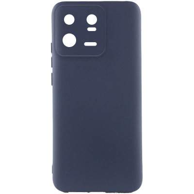 Накладка (з мікрофіброю) Silicone Cover Lakshmi Full Camera для Xiaomi 13 Pro- темно-синій
