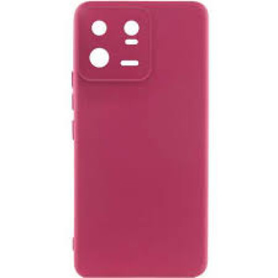 Накладка (з мікрофіброю) Silicone Cover Lakshmi Full Camera для Xiaomi 13 Pro- марсала