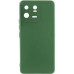 Накладка (з мікрофіброю) Silicone Cover Lakshmi Full Camera для Xiaomi 13 Pro- темно-зелений