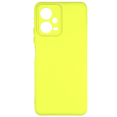 Накладка (з мікрофіброю) Silicone Cover Lakshmi Full Camera для Xiaomi Redmi Note 12 5G / Poco X5 5G- жовтий