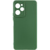 Накладка (з мікрофіброю) Silicone Cover Lakshmi Full Camera для Xiaomi Poco X5 Pro 5G- темно-зелений