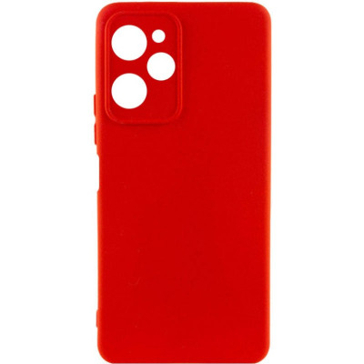 Накладка (з мікрофіброю) Silicone Cover Lakshmi Full Camera для Xiaomi Poco X5 Pro 5G- червоний