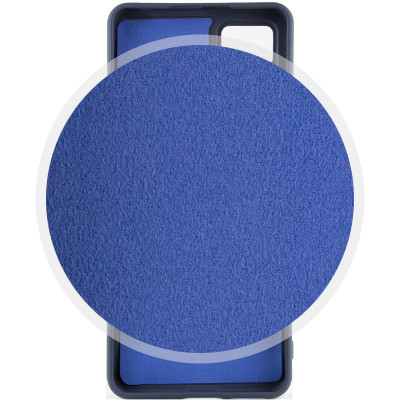 Накладка (з мікрофіброю) Silicone Cover Lakshmi Full Camera для Xiaomi Poco X5 Pro 5G- темно-синій