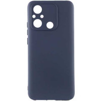 Накладка (з мікрофіброю) Silicone Cover Lakshmi Full Camera для Xiaomi Redmi 12C / Poco C55- темно-синій