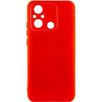 Накладка (з мікрофіброю) Silicone Cover Lakshmi Full Camera для Xiaomi Redmi 12C / Poco C55- червоний