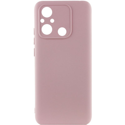 Накладка (з мікрофіброю) Silicone Cover Lakshmi Full Camera для Xiaomi Redmi 12C / Poco C55- рожевий пісок