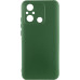 Накладка (з мікрофіброю) Silicone Cover Lakshmi Full Camera для Xiaomi Redmi 12C / Poco C55- темно-зелений
