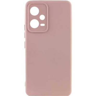 Накладка (з мікрофіброю) Silicone Cover Lakshmi Full Camera для Xiaomi Redmi Note 12 4G- рожевий пісок