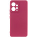 Накладка (з мікрофіброю) Silicone Cover Lakshmi Full Camera для Xiaomi Redmi Note 12 4G- марсала
