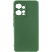 Накладка (з мікрофіброю) Silicone Cover Lakshmi Full Camera для Xiaomi Redmi Note 12 4G- темно-зелений