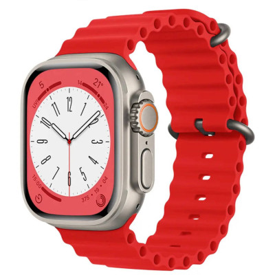 Ремінець Ocean Band для Apple Watch 38/40/41/42mm(ser.10)- червоний Ремінець Ocean Band для Apple Watch 38/40/41/42mm(ser.10)- червоний