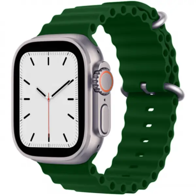 Ремінець Ocean Band для Apple Watch 38/40/41/42mm(ser.10)- темно-зелений Ремінець Ocean Band для Apple Watch 38/40/41/42mm(ser.10)- темно-зелений