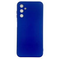 Накладка (з мікрофіброю) Soft Silk для Samsung A24- темно-синій