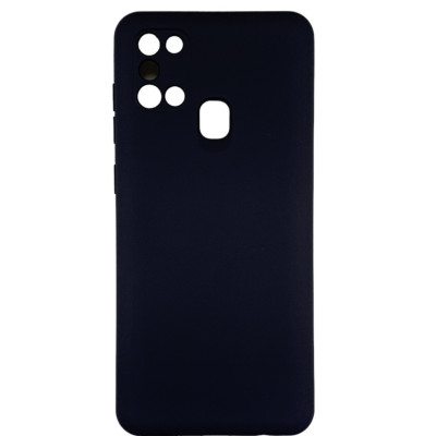Накладка (з мікрофіброю) Soft Touch для Samsung A21s / A217- чорний Накладка (з мікрофіброю) Soft Touch для Samsung A21s / A217- чорний
